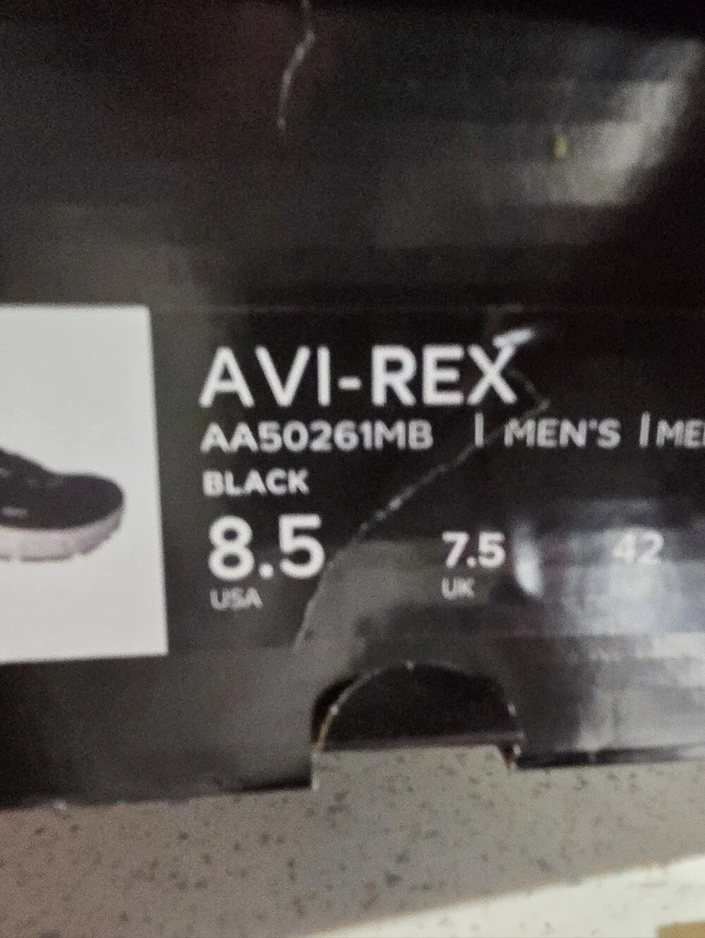 AVIA Avi-Rex Black Athletic Sneakers with White Sole